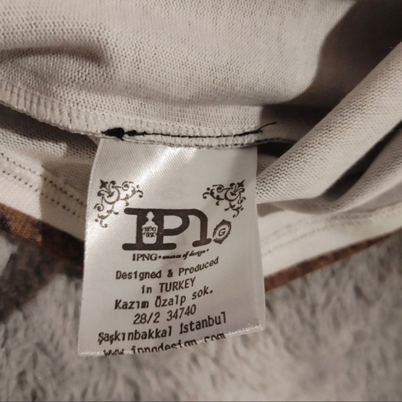 IPNG Women’s Size L/XL 8/10 . Art To Wear Sleeveless Hooded Pullover Shirt NEW - Picture 5 of 6